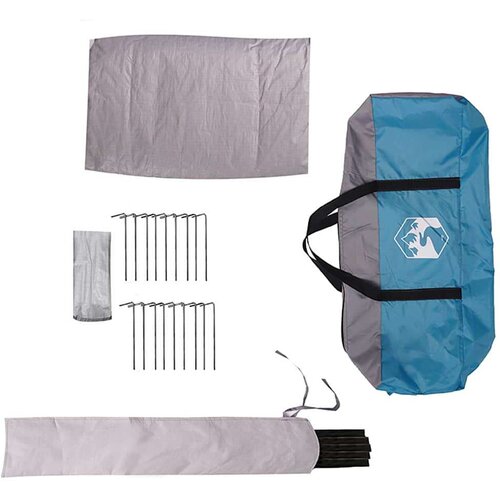  Teepee &amp;scaron;ator s krovom Plava i siva 490 x 410 x 210 cm Slike