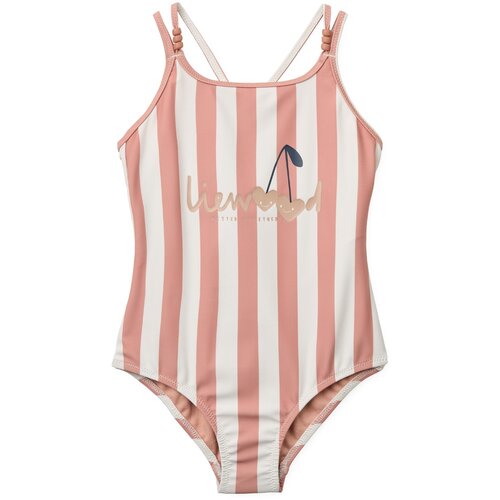 Liewood dječji kupaći kostim suna stripe coral blush/creme de la creme Cijene