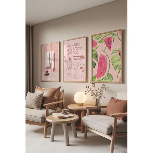 WALLXPERT &Ccedil;-300844 - 5070 Vi&scaron;enamenski Set Dekorativnih Slika (3 Komada) Cene