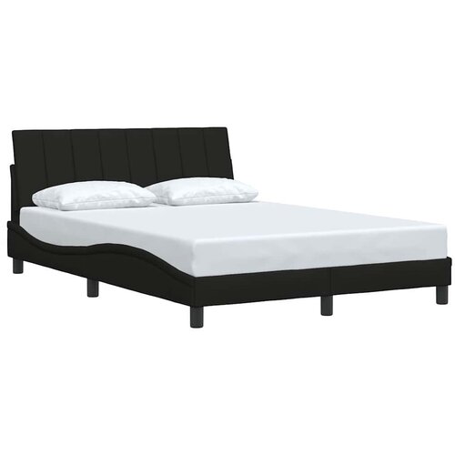  Okvir kreveta bez madraca Hanko crni 120 x 200 cm od tkanine Slike