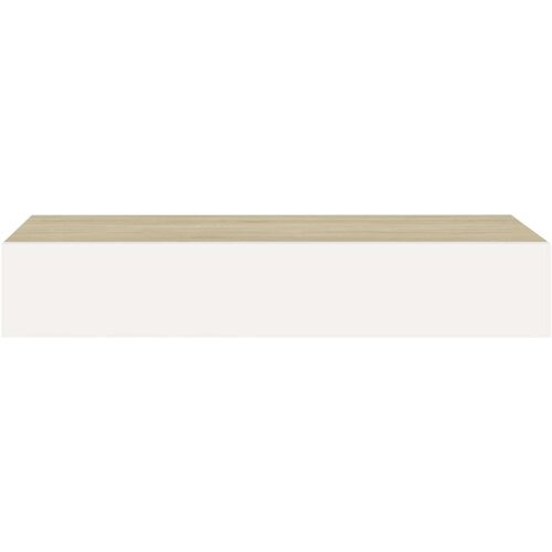 VidaXL zidne police s ladicama 2 kom hrast i bijele 60x23,5x10 cm MDF Slike