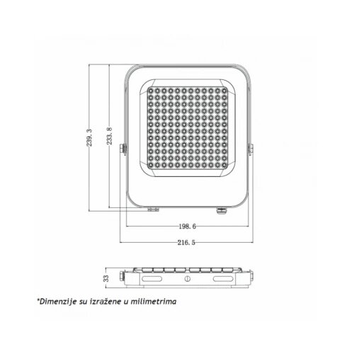  LED REFLEKTOR IK03 100 W 6500K Slike