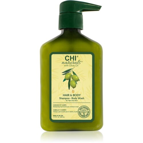 CHI Naturals with Olive Oil Hair &amp;amp; Body Shampoo &amp;Scaron;ampon za lase in telo 340 ml Slike