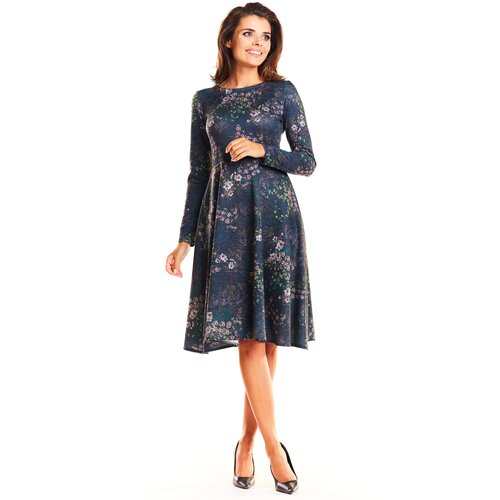 Awama Woman&amp;#039;s Dress A250 Navy Blue Slike
