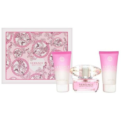 Versace bright crystal gift set ( 50 ml edt + 50 ml losion + 50 ml gel za tu&amp;scaron;iranje ) Slike
