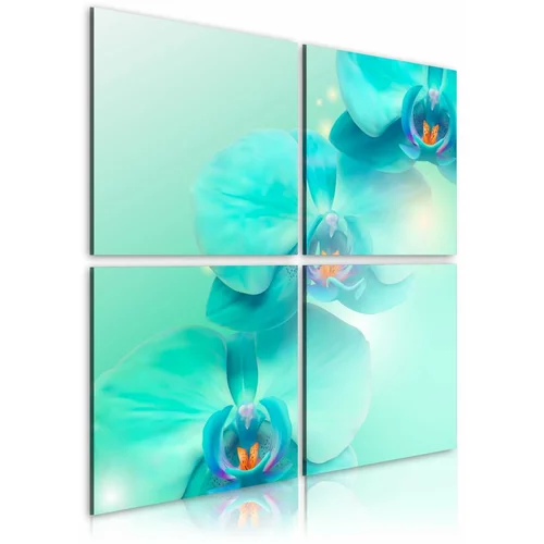  Slika - Sky-blue orchids 90x90