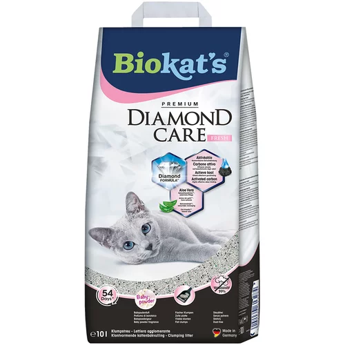 Biokats Biokat´s Diamond Care Fresh pesek za mačke - Varčno pakiranje: 2 x 10 l