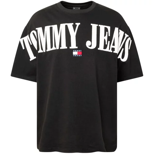 Tommy Jeans Majica mornarsko plava / svijetlo crvena / crna / bijela
