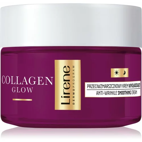 Lirene Collagen Glow 50+ gladilna krema za učvrstitev kontur obraza 50 ml