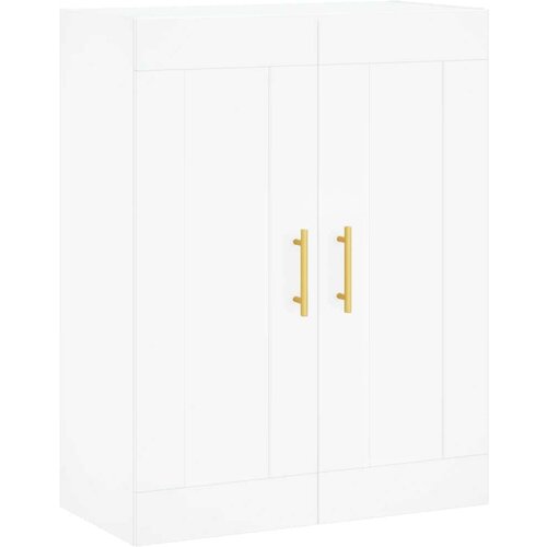 vidaXL Stenska omarica bela 69,5x34x90 cm inženirski les Cene