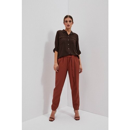 Moodo LADIES TROUSERS L-SP-4012 BROWN Cene