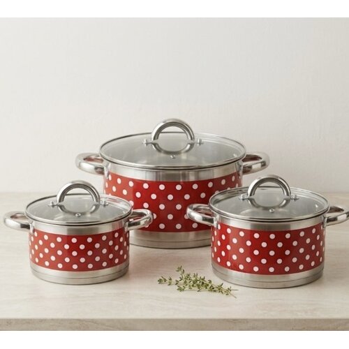 König Set inox posuđa Konig EL-6TF RED Cene
