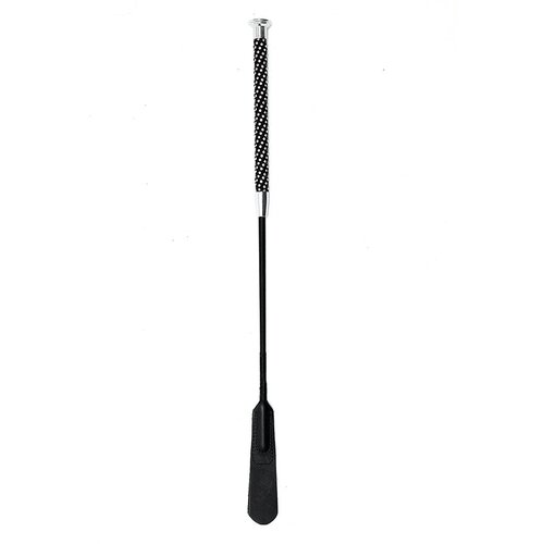Rimba Horse Whip with Diamond Handle 50cm Black Cene