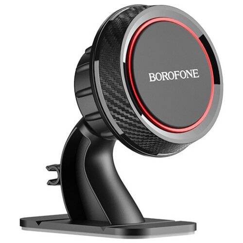  Univerzalni magnetni auto držač nosač za mobitel BOROFONE BH13 Journey series center console in-car black&amp;amp;red Slike