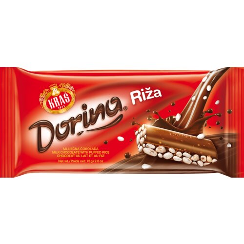 Dorina Čokolada KRAŠ riža 75g Cene