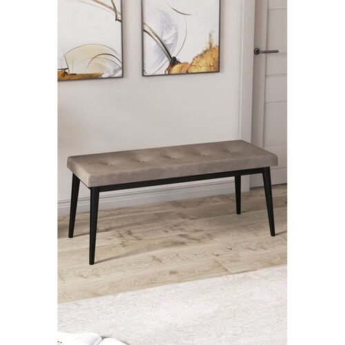 Hanah home klupa Arwen Bench, 105 cm, kapućino / crna Cene