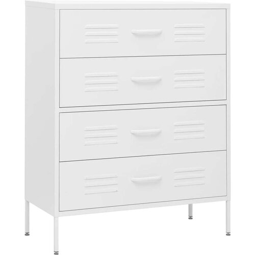 VidaXL Ladičar bijeli 80 x 35 x 101,5 cm čelični Slike