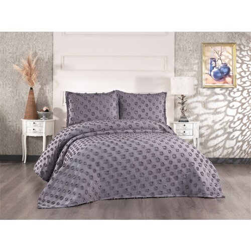 Antalya Hayal - Anthracite Anthracite Double Bedspread Set Cene