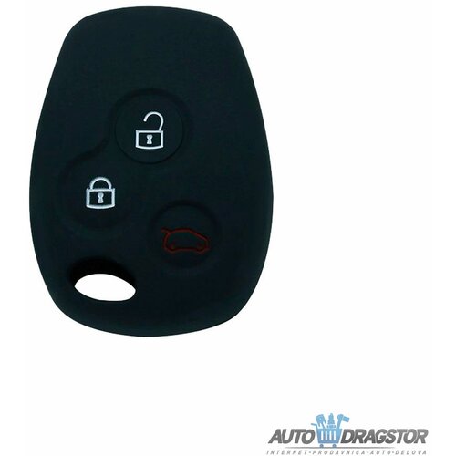 888 Car Accessories silikonska navlaka za ključeve crna renault APT1010.03.B Slike