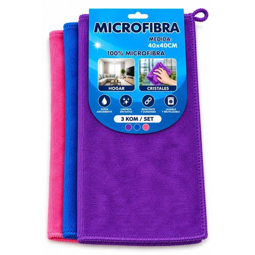 Mks Magične krpe od mikrofibera 40&amp;times;40 cm 3/1 Slike