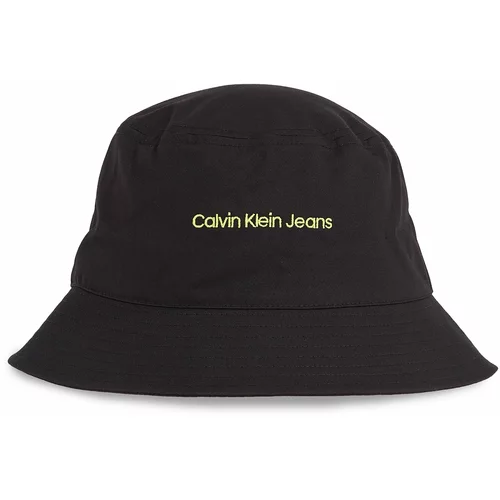 Calvin Klein Jeans Klobuk Institutional Bucket Hat K50K511795 Black/Sharp Green 0GX