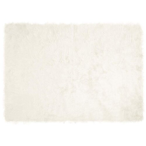 vidaXL Lažna Ovčja Preproga Bela 120 x 170 cm Poliester Cene