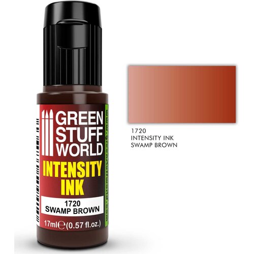 Green Stuff World intensity ink swamp brown 17ml | akrilni ink za minijature Slike
