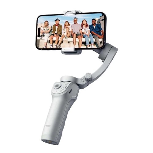 XO Stabilizirano selfie palico s sledenjem obraza &amp;ndash; za pametni telefon in stojalo, Svetlo siva, (5000277150) Slike