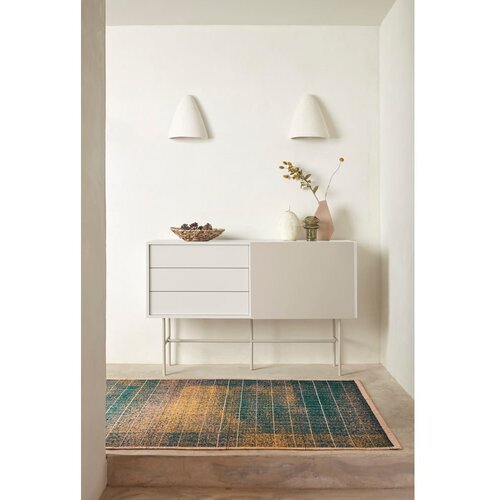 Teulat Bež/kremno bela nizka komoda z drsnimi vrati 140x91 cm Nube &amp;ndash; Slike