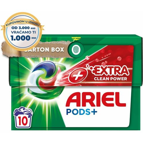 Ariel extra clean power pods+ (10) Slike
