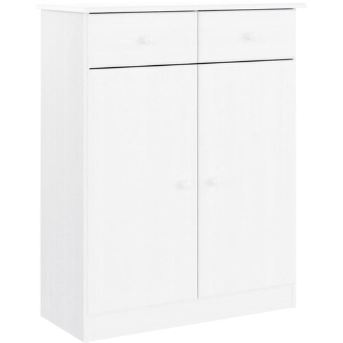 Maison Chic Omarica za obutev - Kopa za čevlje ALTO bela 77x35x96 cm trdna borovina, (21776420) Slike