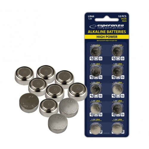 Esperanza Baterije ALKALINE LR44 AG13 10 kom, EZB109 Slike