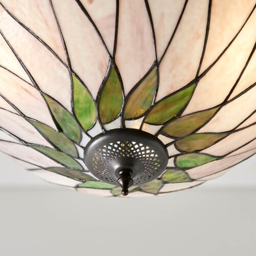  Endon 64175 - Luster na lancu Tiffany HUTCHINSON 3xE27/60W/230V pr. 40 cm Slike