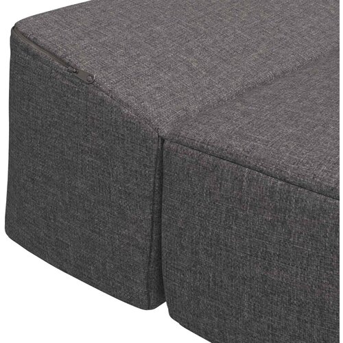 SOFA na razvlačenje Svjetlosiva 70 x 60 x 63 cm Tkanina Slike