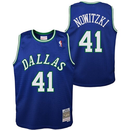 Mitchell And Ness Dirk Nowitzki 41 Dallas Mavericks 1998-99 Mitchell &amp;amp; Ness Swingman Road dječji dres Slike