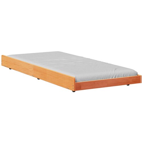 vidaXL Konstrukcija postelje Voskast rjav 100 x 200 cm, (5000128623) Cene