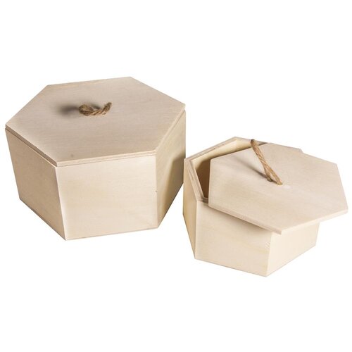 RAYHER Set lesenih &scaron;katel,16x14x8,3cm in 12x10,6x6,5cm, (20615109) Cene
