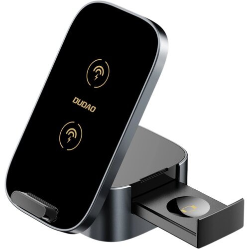 Dudao INDUKTIVNI POLNILEC 15W 3V1 ZA PAMETNO URO TELEFON IN SLU&Scaron;ALKE ČRN, (21834914) Cene