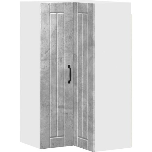  Zidni kutni ormar Lucca Betonska siva 57 x 57 x 100 cm Slike