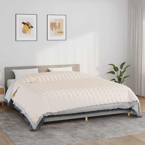  Te&scaron;ka deka svijetla krem 235x290 cm 11 kg od tkanine Cijene