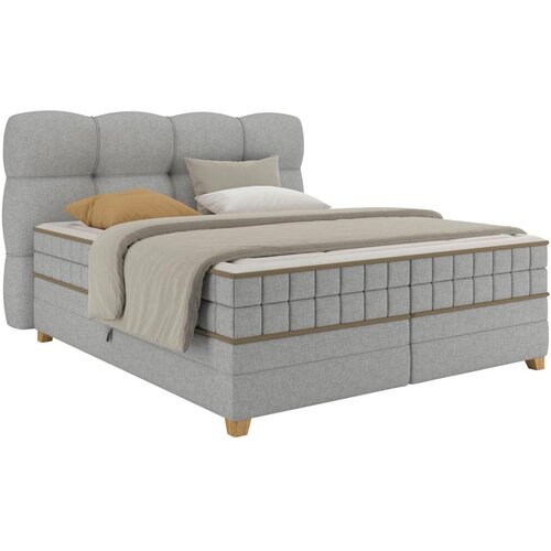Premium Living Postelja Boxspring Bianco, Rjavosiva, 180x200 Slike