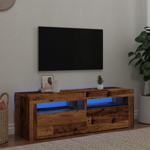 vidaXL TV ormarić LED boja drva 120x35x40 cm konstruirano drvo Cijene