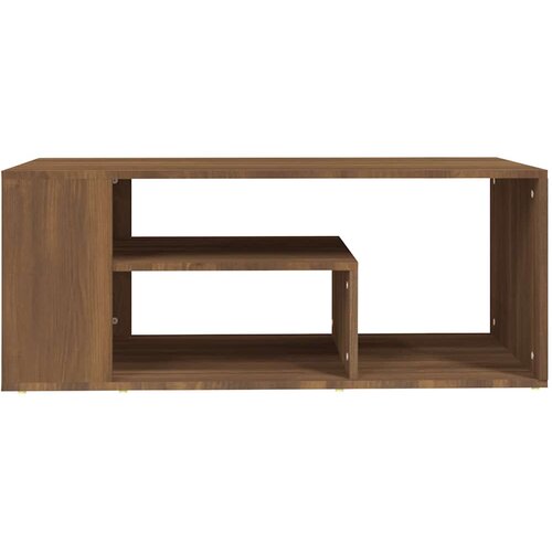 Stolić za kavu boja smeđeg hrasta 100x50x40cm konstruirano drvo Slike