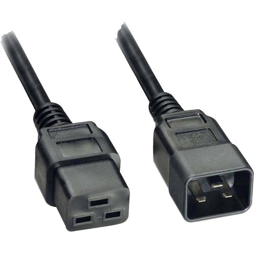 Akyga tok priključni kabel [1x ženski konektor IEC C19\, 16 A - 1x mo&scaron;ki konektor IEC\, C20] 1.80 m črna, (20414285) Cene