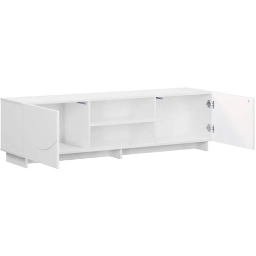  TV stalak 140 x 34 5 x 40 cm Bijela visokog sjaja - Bijela visokog sjaja 140 x 34 5 x 40 cm Slike