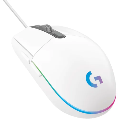 Logitech G102 LIGHTSYNC Corded Gaming Mouse-WHITE
