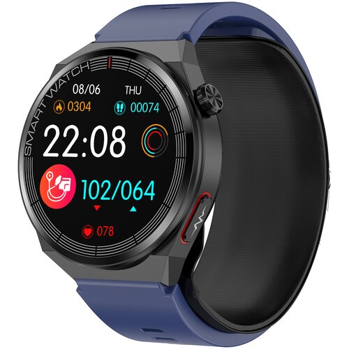 INF Pametna ura z EKG, krvnim tlakom, srčnim utripom, kisikom v krvi DarkBlue, (21278056) Cene