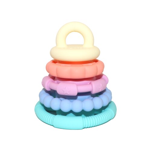 Jellystone Designs Zložljiva piramida z grizali, pastelna Slike