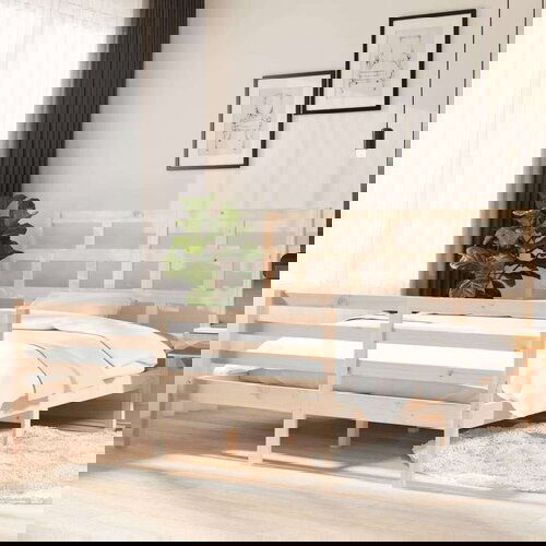  Za krevet od masivne borovine 160 x 200 cm Slike
