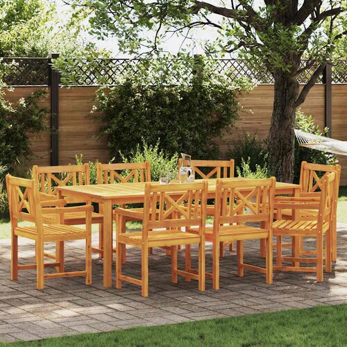 vidaXL Vrtne stolice 8 kos 56x55.5x90 cm Trd les akacija Cene